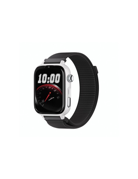 SaveFamily SaveWatch Plus 2 Reloj Inteligente para niÃ±os 4G Esfera Blanca correa Tela Negra