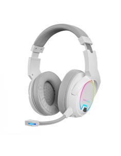 Mars Gaming MHW-100 Blanco Auriculares InalÃ¡mbricos ARGB Flow MicrÃ³fono ENC ExtraÃ­ble Ultraligeros CancelaciÃ³n de Ruido Acti