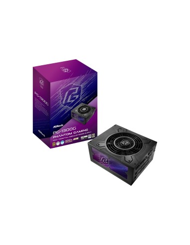 Asrock Phantom Gaming PG-1300G unidad de fuente de alimentaciÃ³n 1300 W 20+4 pin ATX ATX Negro