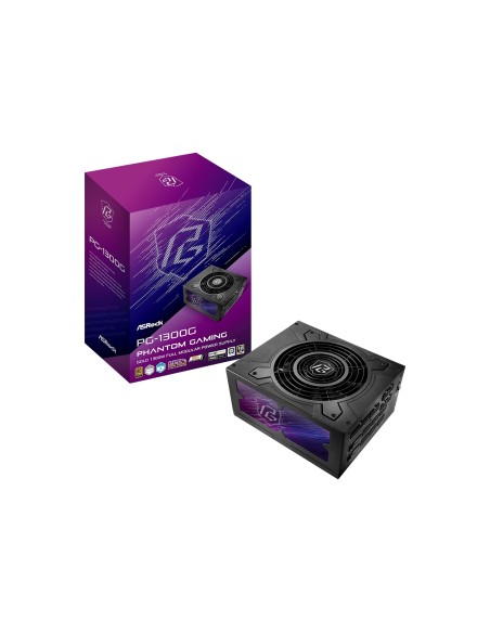 Asrock Phantom Gaming PG-1300G unidad de fuente de alimentaciÃ³n 1300 W 20+4 pin ATX ATX Negro