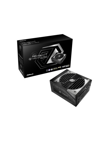 Asrock Taichi TC-1300T unidad de fuente de alimentaciÃ³n 1300 W 20+4 pin ATX ATX Negro