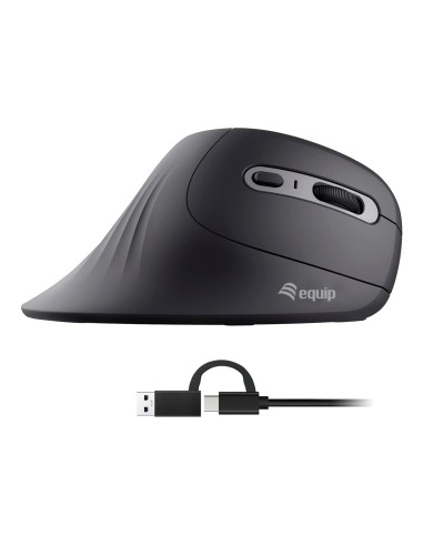 Equip 245119 ratÃ³n Universal mano derecha USB Type-A + USB Type-C Ã“ptico 7200 DPI
