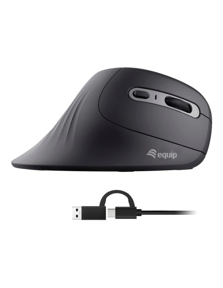 Equip 245119 ratÃ³n Universal mano derecha USB Type-A + USB Type-C Ã“ptico 7200 DPI