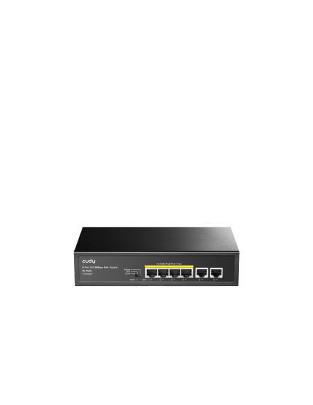 Cudy FS1006P switch Fast Ethernet (10/100) EnergÃ­a sobre Ethernet (PoE) Negro
