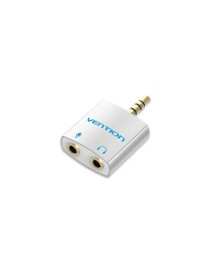 Vention Adaptador Audio BDBW0/ Jack 3.5 Macho - 2x Jack 3.5 Hembra/ Blanco