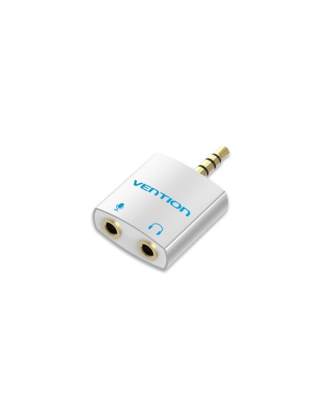 Vention Adaptador Audio BDBW0/ Jack 3.5 Macho - 2x Jack 3.5 Hembra/ Blanco