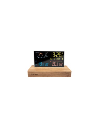 Thomson CT610 estaciÃ³n meteorolÃ³gica digital Madera LCD AC/BaterÃ­a