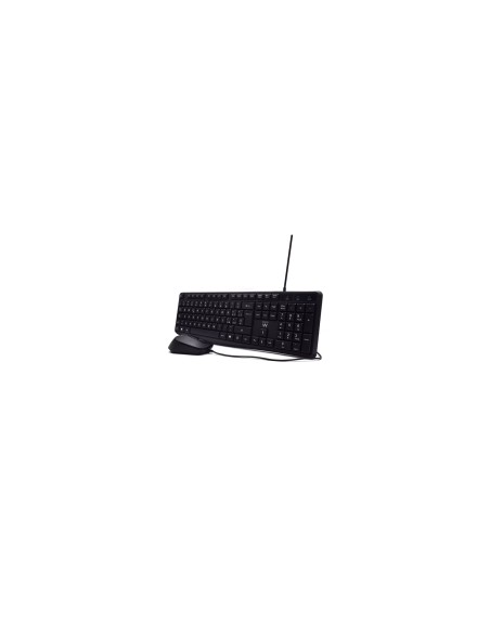 Ewent EW3005 teclado RatÃ³n incluido Oficina USB QWERTY Italiano Negro