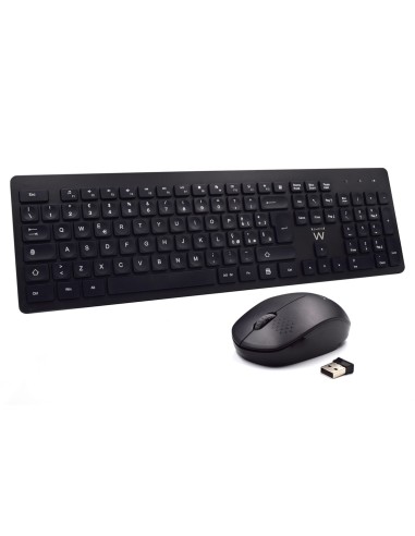 Ewent EW3255 teclado RatÃ³n incluido Universal QWERTY Italiano Negro