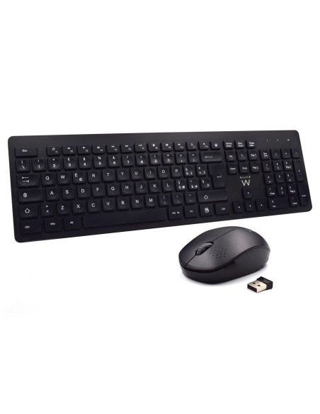 Ewent EW3255 teclado RatÃ³n incluido Universal QWERTY Italiano Negro