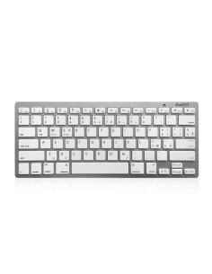 Ewent EW3160 teclado para mÃ³vil Italiano Bluetooth Plata, Blanco