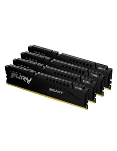 Kingston Technology FURY Beast 128GB 5600MT/s DDR5 CL40 DIMM (Kit de 4) Black XMP