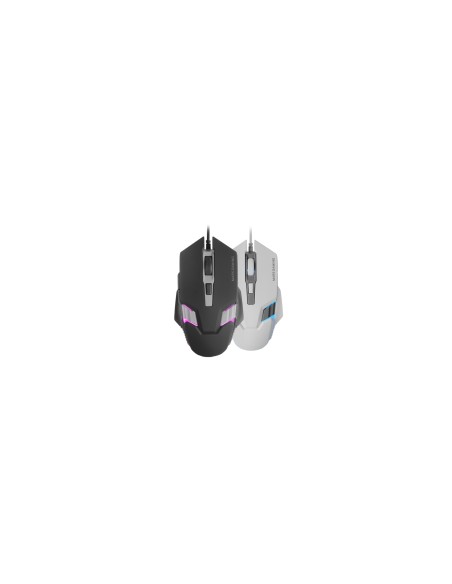 Mars Gaming MM024, RatÃ³n Gaming RGB, Sensor Ã“ptico 4000 DPI, Switches MecÃ¡nicos Huano, IluminaciÃ³n RGB Flow, Ajuste On-the-f