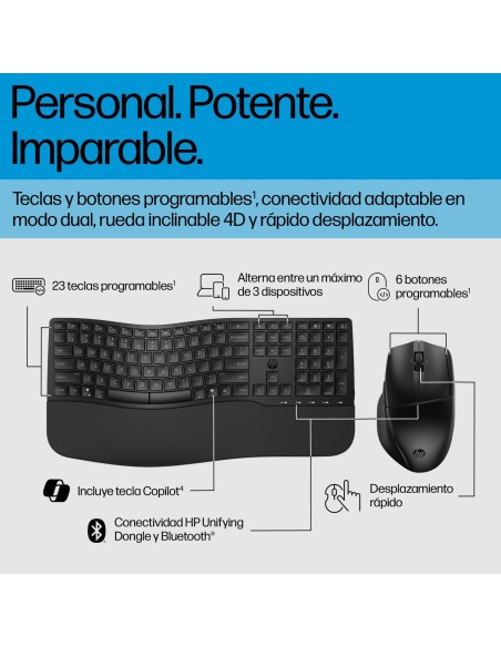 HP Combo de teclado y ratÃ³n de modo dual 685 Comfort