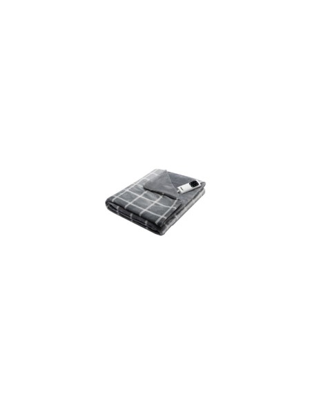 Daga 16874 manta elÃ©ctrica y almohadilla 150 W Gris, Blanco Tela, Terciopelo