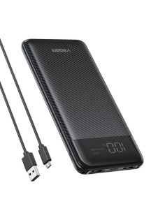 VEGER L11 10000 mAh Cargador inalÃ¡mbrico Negro