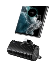 VEGER PLUGON-C VG-W0558 PRO 5000 Powerbank Type-C Bulit-in with KickStand