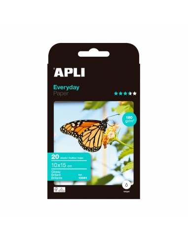 APLI 12081 papel fotogrÃ¡fico Blanco