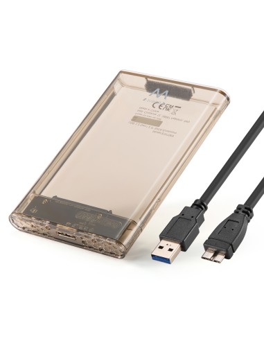 Ewent EW7069 caja para disco duro externo Caja externa para unidad de estado sÃ³lido (SSD) Transparente 2.5"