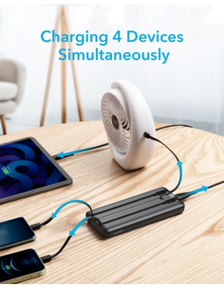 VEGER C20 VG-W2047 PowerBank 20000mAh with cables bulit-in