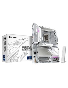 GIGABYTE B860 AORUS ELITE WIFI7 ICE Placa base - CPUs Intel Core Ultra, VRM de 14+1+2+1 fases, hasta 9200MHz DDR5, 1xPCIe 5.0 + 