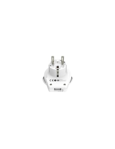 Skross 1.500266 adaptador de enchufe elÃ©ctrico Tipo F Universal Blanco