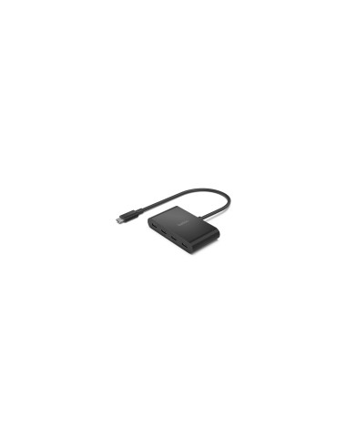 Belkin AVC018BTBK hub de interfaz USB Tipo C 10000 Mbit/s Negro