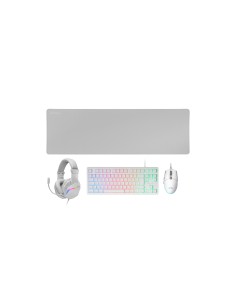 Mars Gaming MCP-RGB3 teclado RatÃ³n incluido Juego USB QWERTY EspaÃ±ol Blanco