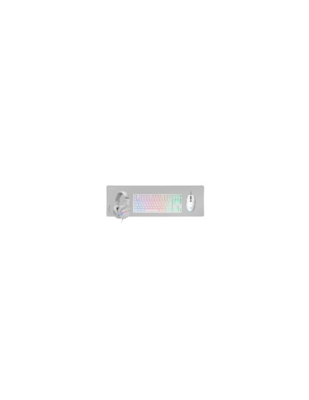 Mars Gaming MCP-RGB3 teclado RatÃ³n incluido Juego USB QWERTY EspaÃ±ol Blanco