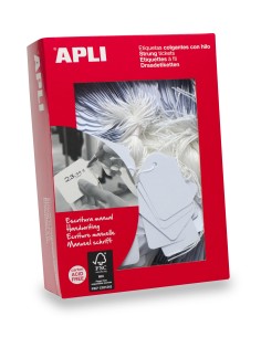 APLI 00392 etiqueta sin adhesivo 500 pieza(s) Blanco RectÃ¡ngulo