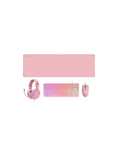Mars Gaming MCP-RGB3, Pack Gaming Teclado Fixed RGB + RatÃ³n Gaming RGB Flow 3200 DPI + Auriculares Over-Ear RGB + Alfombrilla X
