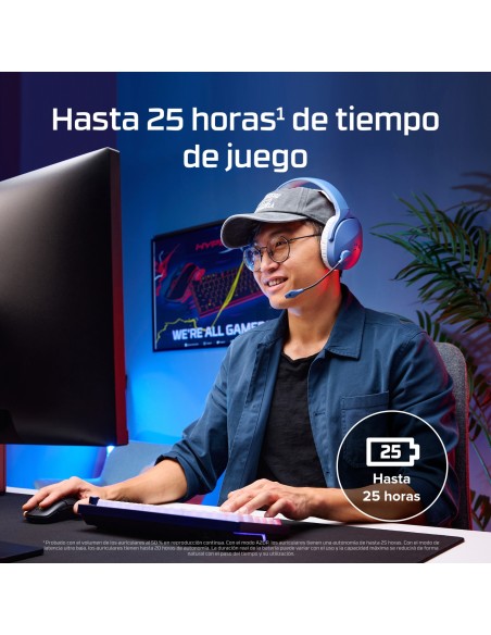 Auriculares gaming inalÃ¡mbricos HyperX Cloud Jet de color negro