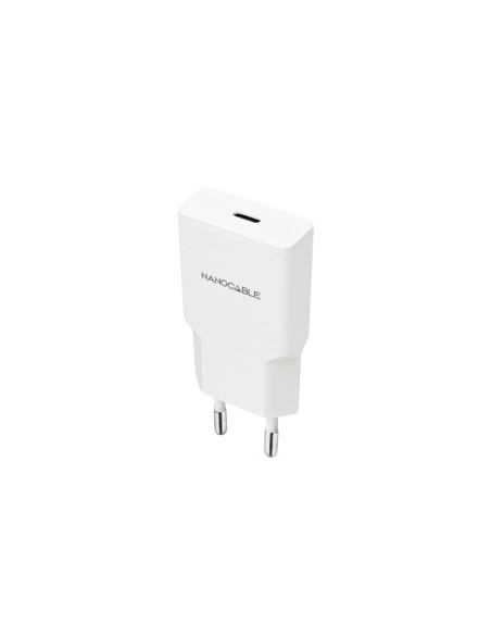 Nanocable Cargador USB-C/PD 20W, Blanco