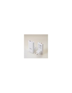 TooQ Cargador de viaje Tipo C y Tipo A, GaN 65W, USB-C/PD + USB-A/QC, Blanco 2