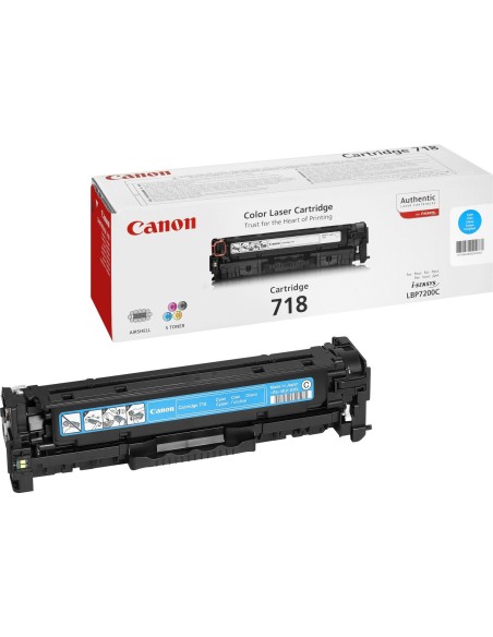 Canon CRG-718 C cartucho de tÃ³ner 1 pieza(s) Original Cian
