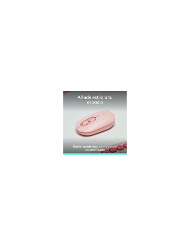 Logitech POP Mouse, ratÃ³n inalÃ¡mbrico Bluetooth compacto y portÃ¡til con botones programables y clics discretos, tecnologÃ­a E