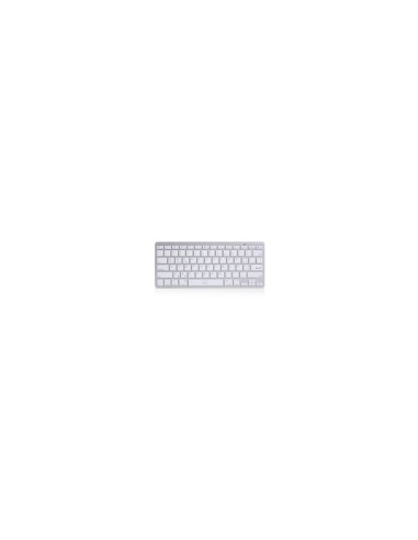 Ewent EW3119 teclado Hogar Bluetooth QWERTY PortuguÃ©s Plata, Blanco