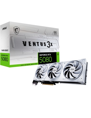 MSI VENTUS GEFORCE RTX 5080 16G 3X OC WHITE tarjeta grÃ¡fica NVIDIA 16 GB GDDR7