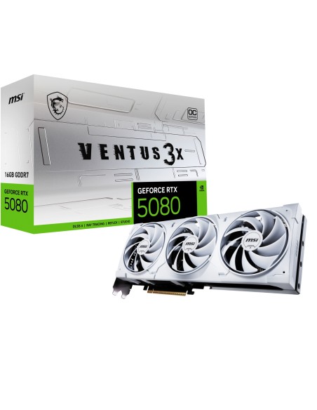 MSI VENTUS GEFORCE RTX 5080 16G 3X OC WHITE tarjeta grÃ¡fica NVIDIA 16 GB GDDR7