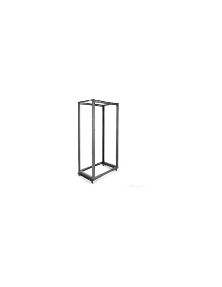 StarTech.com Rack Armario Bastidor Abierto de Servidores 4 Columnas 42U - Profundidad Ajustable - Con Ruedas