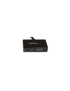 StarTech.com Adaptador DP de Audio/VÃÂ­deo para Viajes - Conversor DisplayPort a HDMI o VGA - 1920x1200 1080p Negro 2