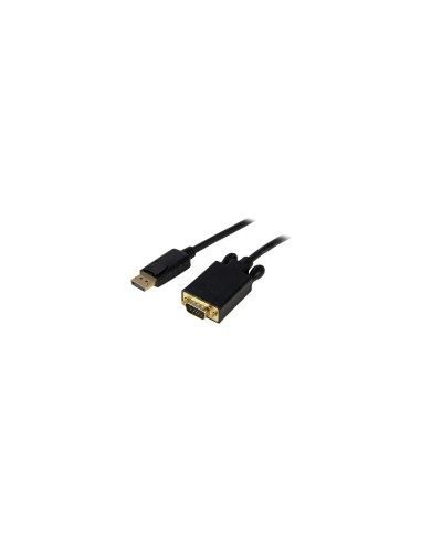 StarTech.com Cable 1,8m de VÃÂ­deo Adaptador Conversor DisplayPort DP a VGA - Convertidor Activo - 1080p - Negro