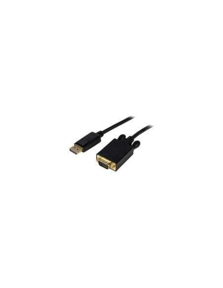 StarTech.com Cable 1,8m de VÃÂ­deo Adaptador Conversor DisplayPort DP a VGA - Convertidor Activo - 1080p - Negro