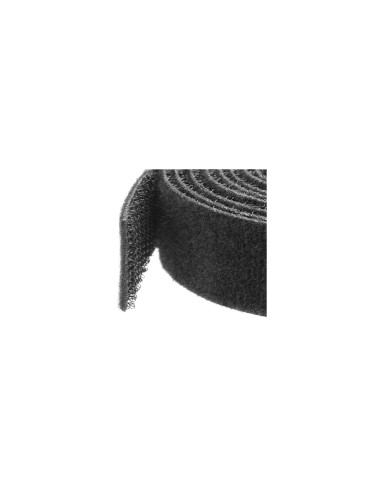 StarTech.com Gestionador de Cableado con Gancho y Bucle - Tiras de GestiÃ³n de Cables Autoadherentes - Bobina de 15.2m Negro