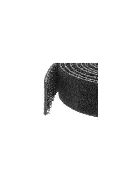 StarTech.com Gestionador de Cableado con Gancho y Bucle - Tiras de GestiÃ³n de Cables Autoadherentes - Bobina de 15.2m Negro