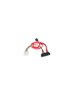 StarTech.com SAS729PW18 Adaptador SAS 29 Pines a Molex Macho LP4 y SATA - SFF-8482 Rojo