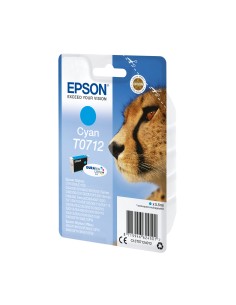 Cartucho Epson Cheetah T0712 etiqueta RF cian C13T07124022 2