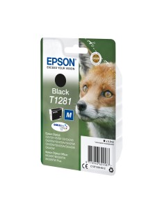 Cartucho Epson Fox T1281 etiqueta RF negro C13T12814022 2