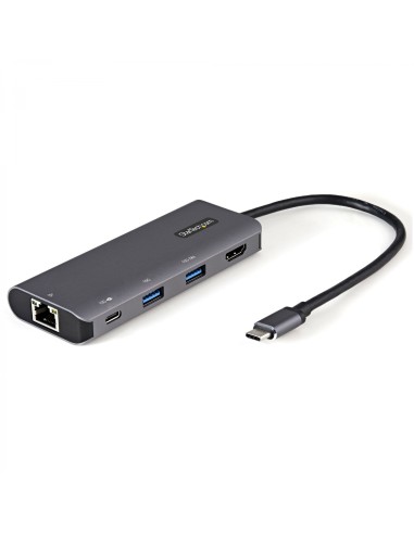 StarTech.com Adaptador Multipuertos USB C - Mini Docking Station USB Tipo C con HDMI de 4K 30Hz - con PD de 100W - con Hub LadrÃ