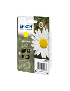 Cartucho Epson Daisy Cartucho 18 amarillo etiqueta RF C13T18044022 2